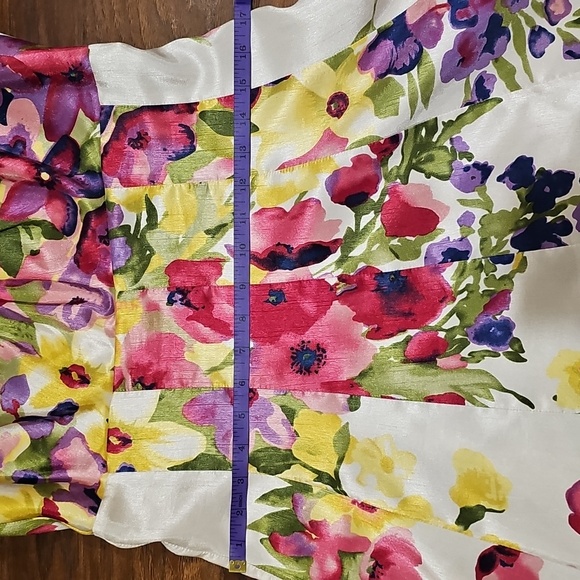 Floral Spring Dress- Size 8 - Picture 7 of 10